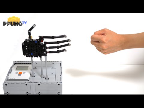 LEGO Mindstorms EV3 rock-paper-scissors Robot with 100% winning rate by 뿡대디
