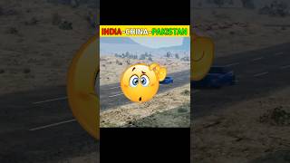 India Vs China Vs Pakistan Car Challenge #shorts #viral #gta5