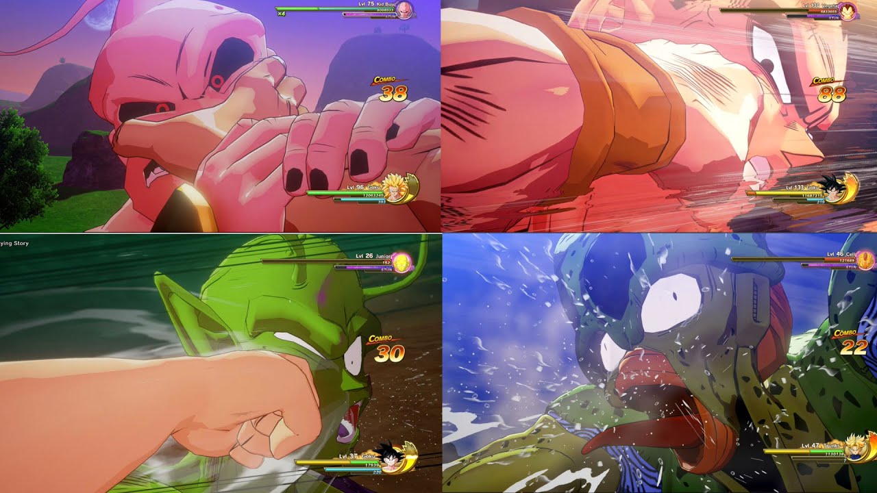 Dragon Ball Z Kakarot All Bosses Getting Destroyed (Including All Dlcs) - Part 5