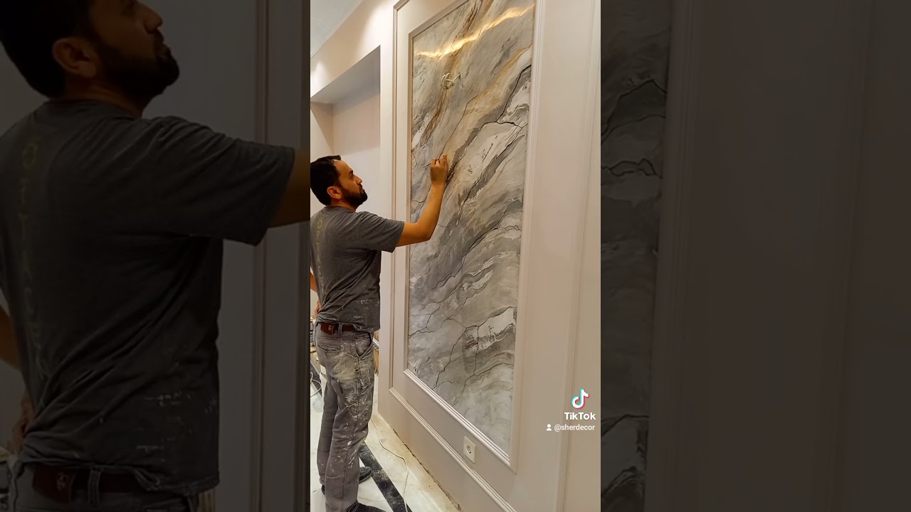 Оцените работу от 1 до 10 баллов.. венецианская штукатурка. супер глянец 🔥