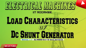 LOAD CHARACTERISTICS  OF DC SHUNT GENERATOR