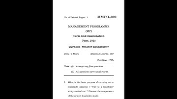 MMPO–002 June 2025 | IGNOU Previous Year Question Paper