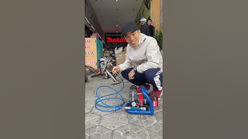 Máy nén khí mini dùng pin #tranhiep #dienmaydangnga