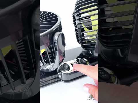 Автомобильный вентилятор от прикуривателя с USB-выходом 12 V 13 см 0037, видео 1
