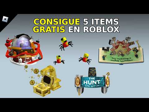 GET 5 FINAL FREE ITEMS IN ROBLOX THE HUNT 20TH ANNIVERSARY
