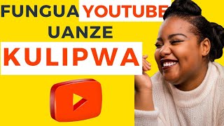 Jinsi Ya Kufungua YOUTUBE CHANNEL  Kwa Usahihi ili uweze kulipwa Haraka💰 2023(Ni rahisi sana)