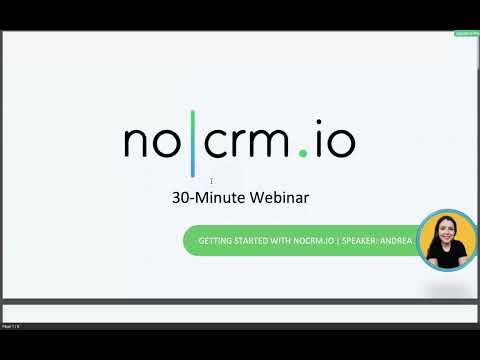 [EN] Getting started with noCRM - 30 min demo with Andrea