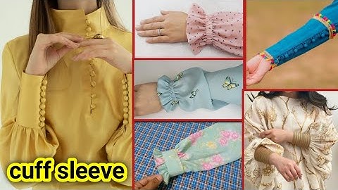 cuff sleeve design 2022 | loop button cuff sleeve design | trending cuff sleeve design for girls