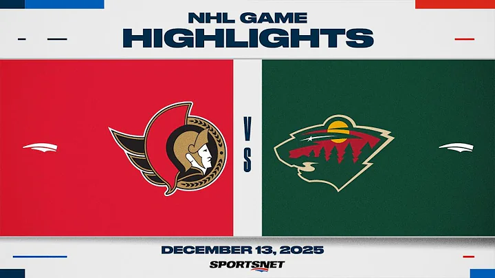 NHL Highlights | Senators vs. Wild - December 13, 2025