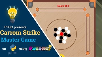 Python Project - Carrom Master Strike Game using Pygame Library