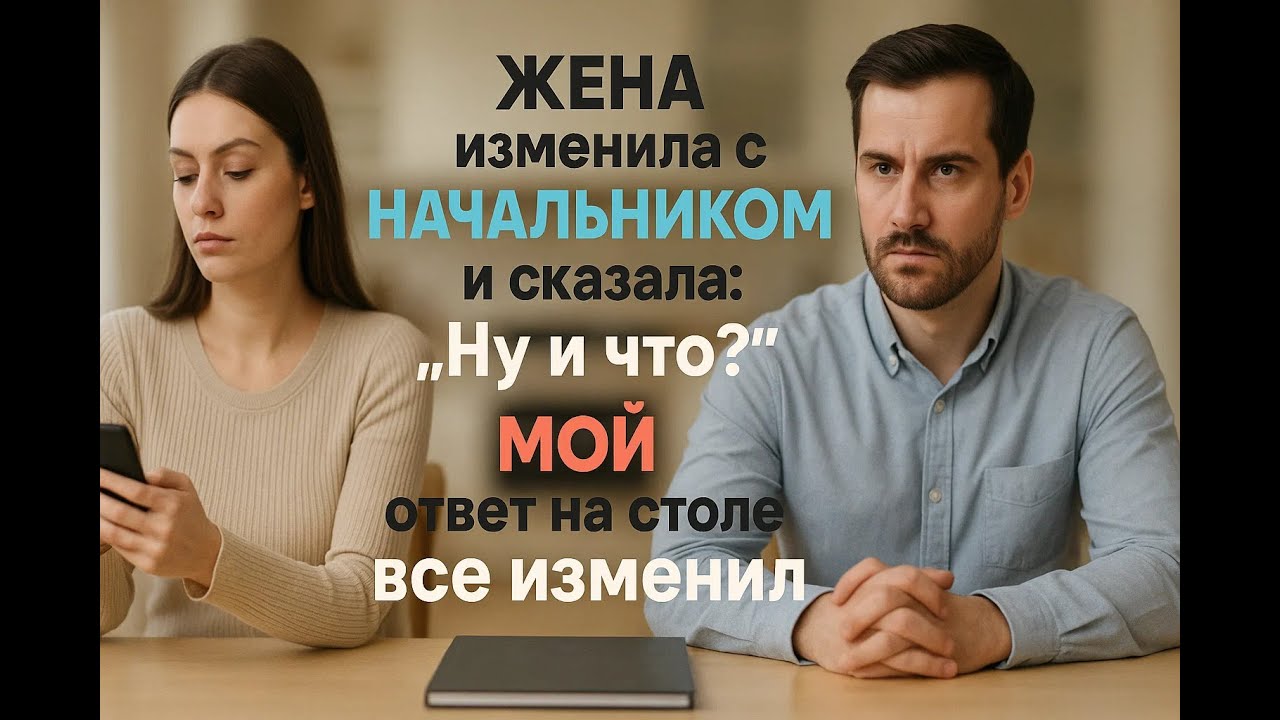 Жена изменила с начальником и сказала «Ну и что?». Мой ответ на столе...