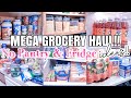 MEGA GROCERY HAUL // NO PANTRY KITCHEN ORGANIZATION // ORGANIZE WITH ME 2021