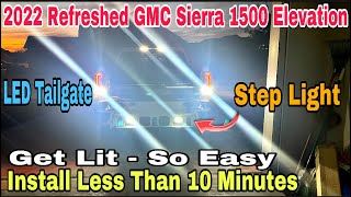 2022 Refresh GMC Sierra 1500 | Bright LED Tailgate Step Light Install