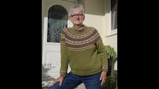 Knitting a circular yoke from the top down: instructions - it fits perfectly - explanation and ca...