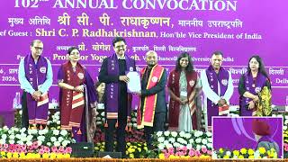 102nd Annual Convocation of University of Delhi