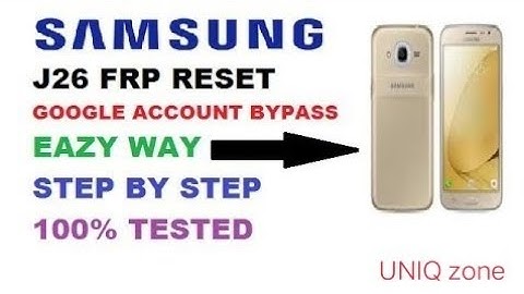 Samsung Galaxy J2 6 J210F Google Account Verification Google Lock Gmail Bypas FRP RESET UNIQ zone