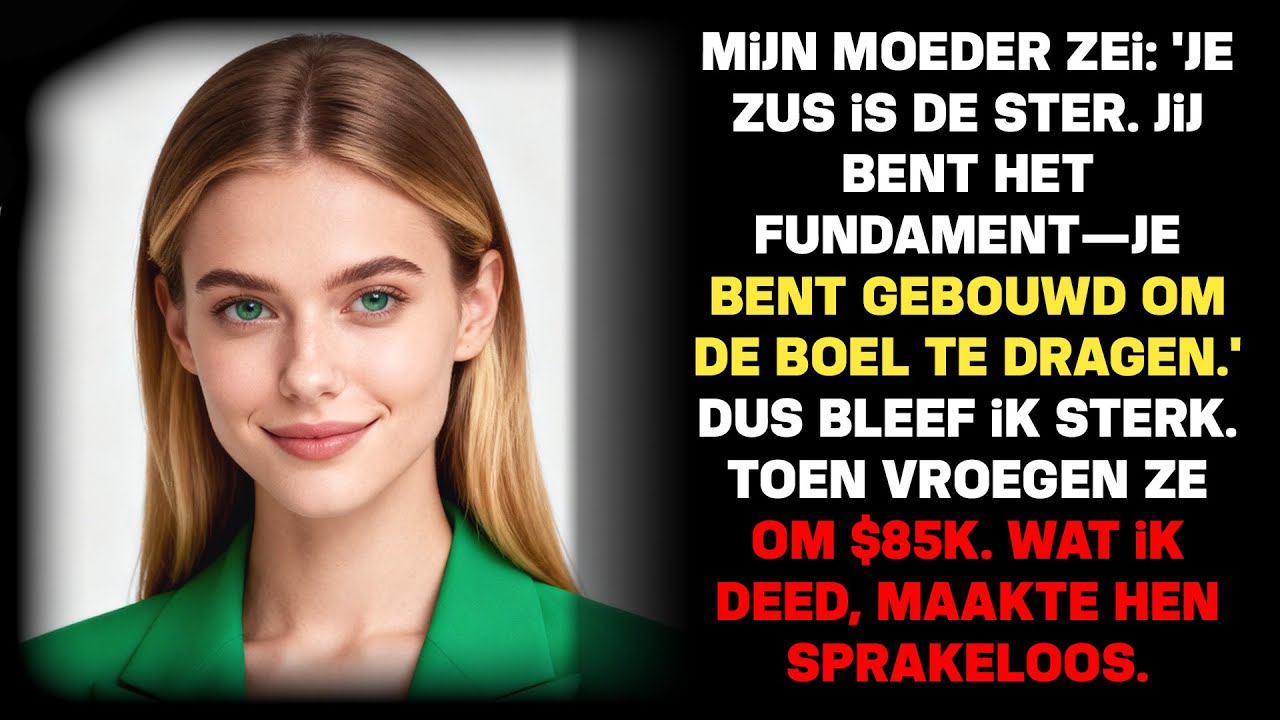 Mijn zus en haar man stonden op het punt hun huis te verliezen, en mijn ouders hadden al veertigduizend van hun pensioen opgemaakt om ze te redden. Toen vroegen ze mij om vijfendertigduizend,...