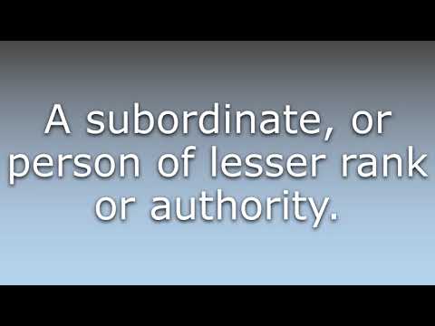 What does Underling mean?