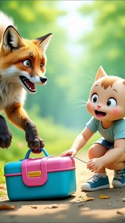 “Clever Kitten Outsmarts a Sly Fox — Funny Ultra-Realistic Animal Story!”#kitten and fox short film