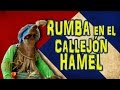 Callejón Hamel en la Habana, un lugar de pintura y bailes afrocubanos.
