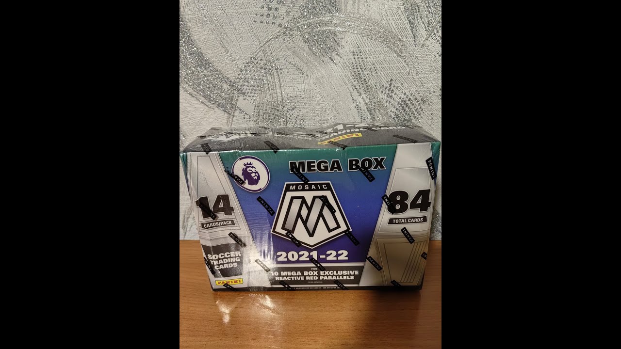 202122 Panini Mosaic Premier League EPL Soccer Mega Box Reactive Red Parallels!