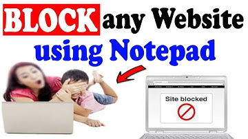 ❌ How to Block any website using Notepad Trick / Block Addicted Website in your computer ,
