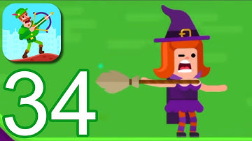 Bowmasters - Gameplay Walkthrough Part 34 - Stephanie the Witch (ios,Android)