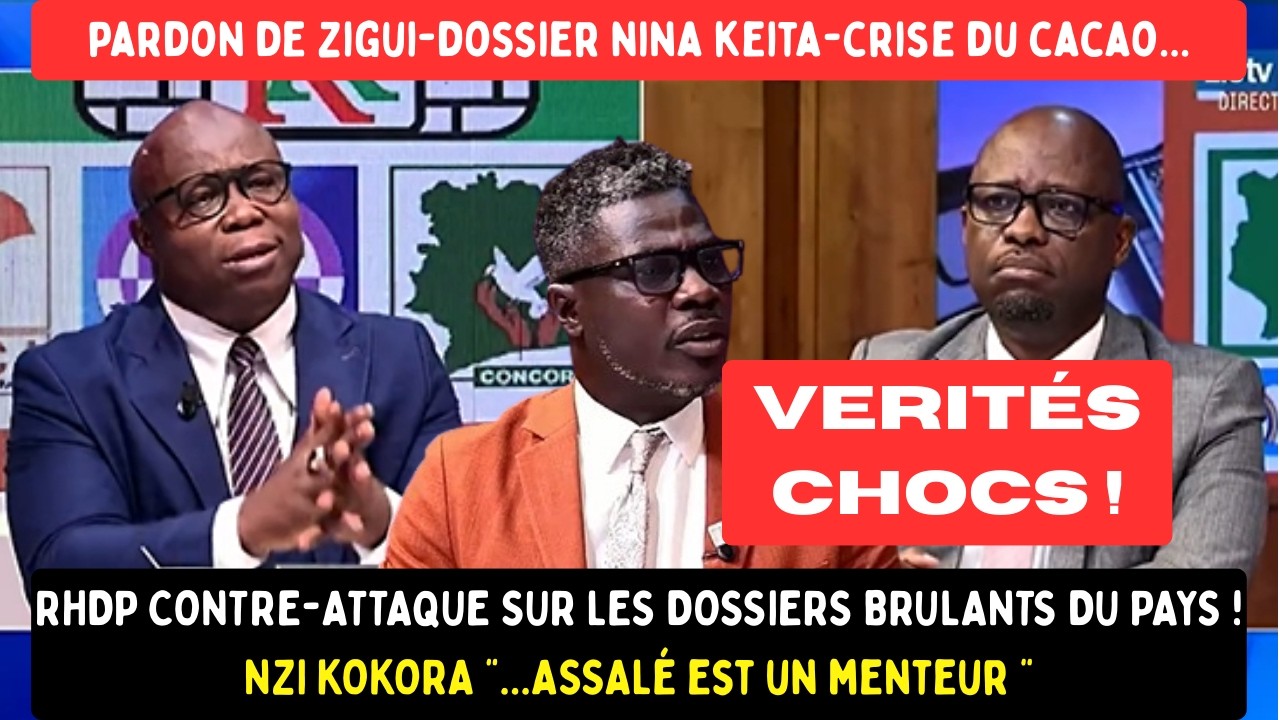 🟥LE RHDP SORT DU SILENCE: EPSTEIN/NINA KEITA, RÉPONSE À ASSALÉ, CRISE DU CACAO, ZIGUI...ÇA CHAUFFE !