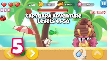Capybara World Adventure - Gameplay Walkthrough Android Part 5 - Levels 41-50