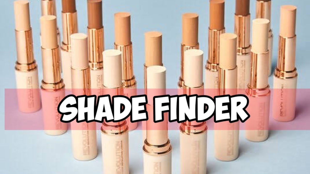 forhold ujævnheder stykke Makeup Revolution Base Stick Foundation Shade guide - YouTube
