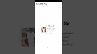 Ionic Slide with Pinch, Pan Zoome