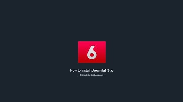 Joomla Tutorial: How to install Joomla! 3.x