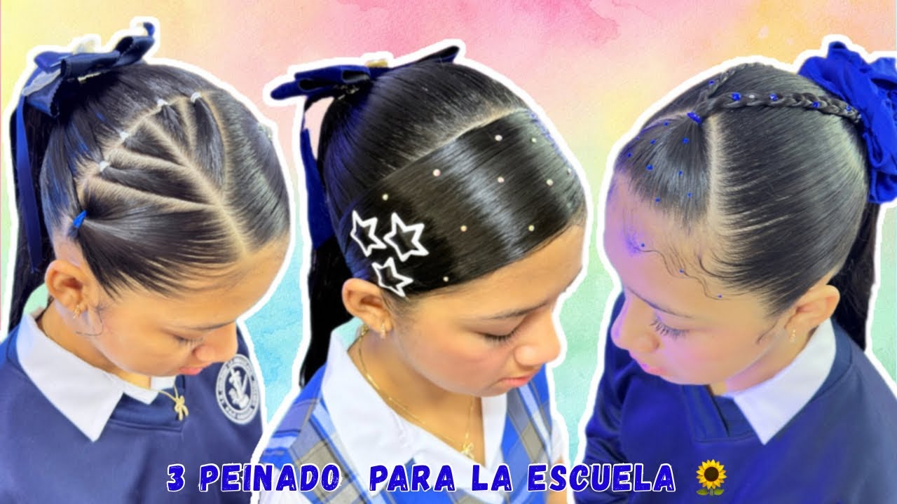 🦋 3 IDEAS DE PEINADOS PARA LA ESCUELA 🦋 Mi Princesa Samara 