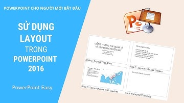 Sử dụng Layout để thiết kế Slide (Powerpoint cho người mới bắt đầu)