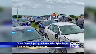 Booneville woman arrested after Thursday chase