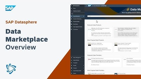 Data Marketplace Overview: SAP Datasphere