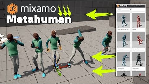 mixamo to unreal metahuman charachter