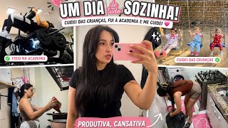 tentando sobreviver sozinha com as crianças, faxinei a cozinha, fomos ao parque #maedetres 