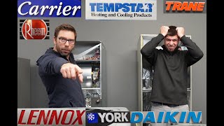 Air conditioner and  heat pump review . Lennox, Trane, Carrier, Daikin, Tempstar, Rheem and York