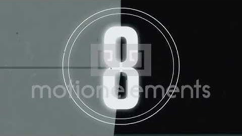 Retro Tape Countdown  Stock Video Footage