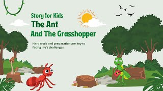 The Ant and The Grasshopper-English Story for Kids-Kindergarten