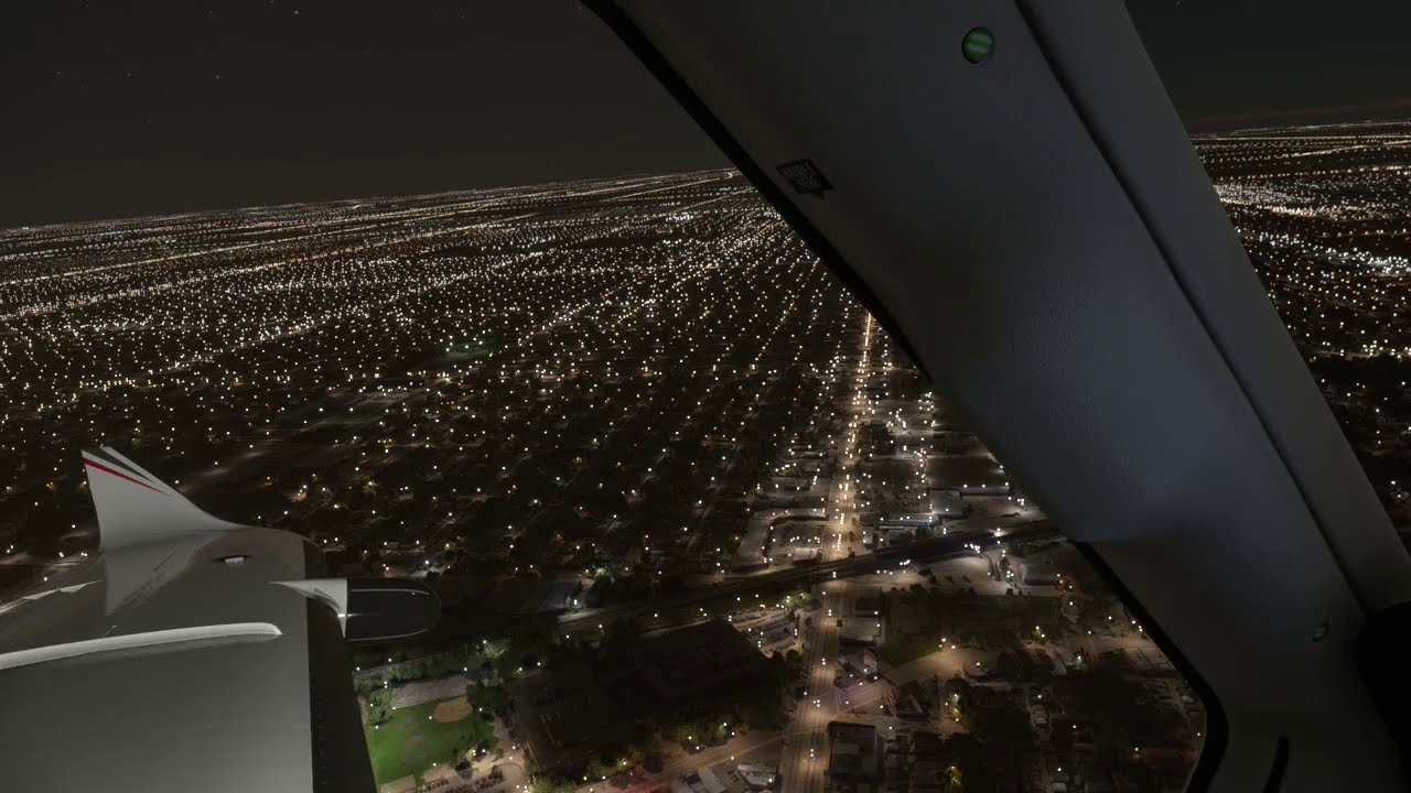 Garbage update for night flying in Microsoft Flight Simulator 2020