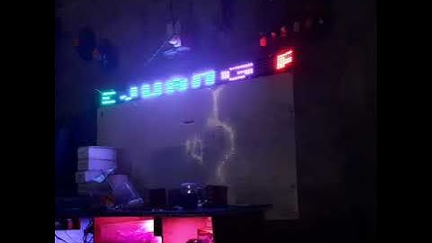 Strobo running text 5 baris WI-Fi