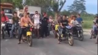 Balap liar supra 125 vs Jupiter. medan sumatera utara -win supra 125.