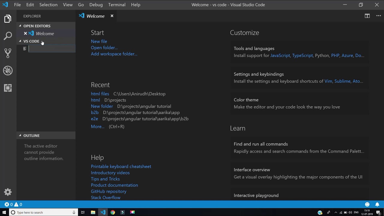 Getting started with visual studio code | VS Code Installation - YouTube