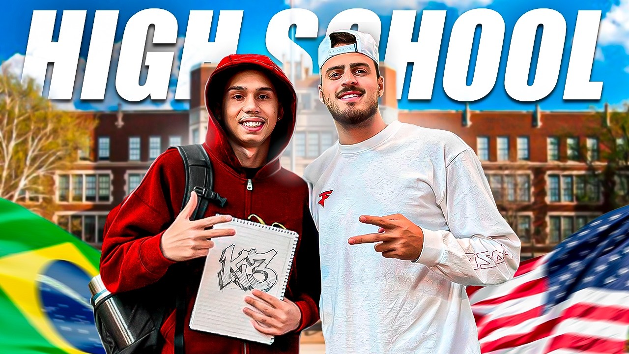 UM DIA COMO ALUNO EM UMA ESCOLA AMERICANA 😎🇺🇸 | Feat. Jon Vlogs