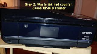 epson xp 810 ink pad done continue scan