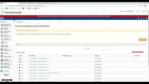 New Student Step 3 - Filling Out Forms in Parent Portal