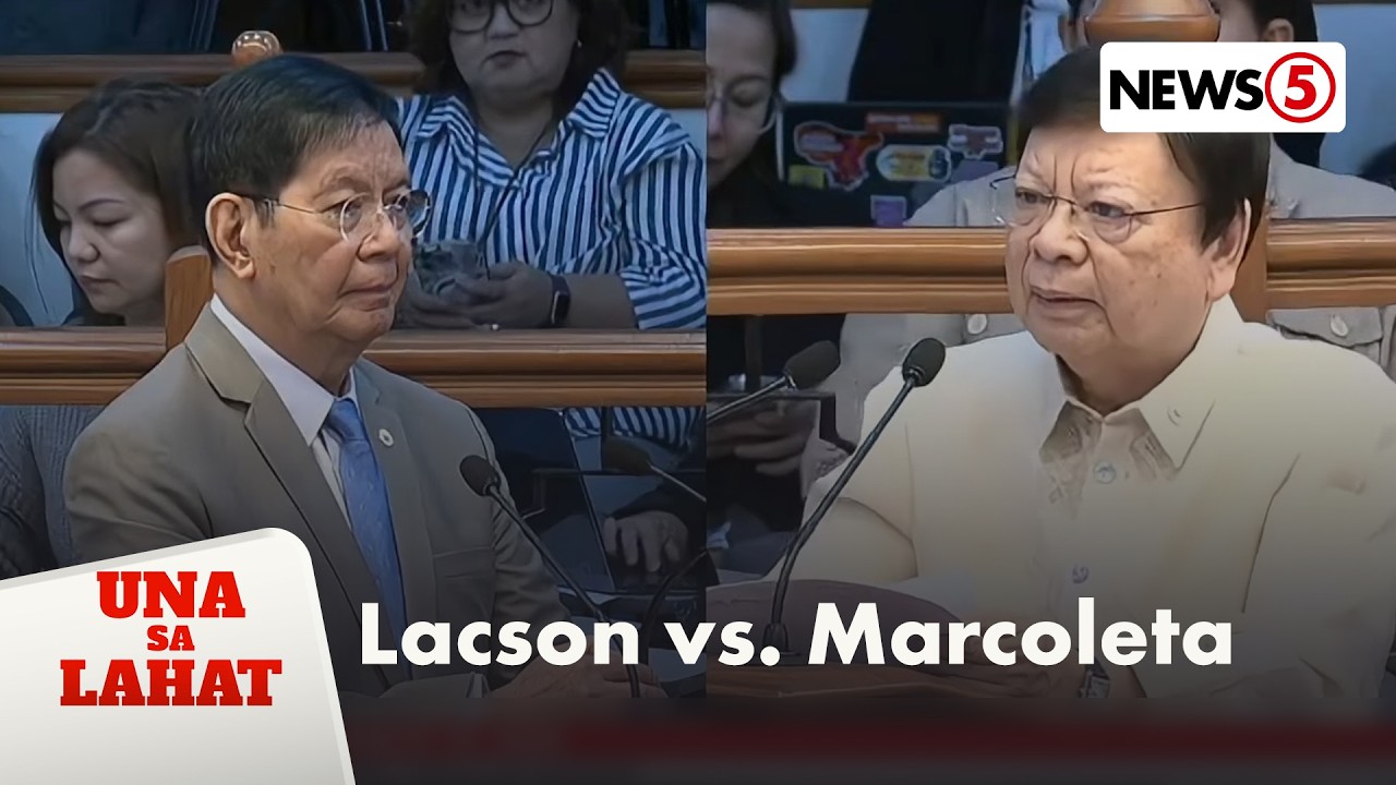 Sen. Lacson, bumuwelta sa mga patutsada ni Sen. Marcoleta | Una Sa Lahat