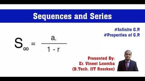 Infinite GP | JEE Main and Advanced